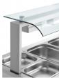 Bain marie επιτραπέζιο με Sneeze Guard 141cm