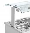 Bain marie επιτραπέζιο με Sneeze Guard 141cm
