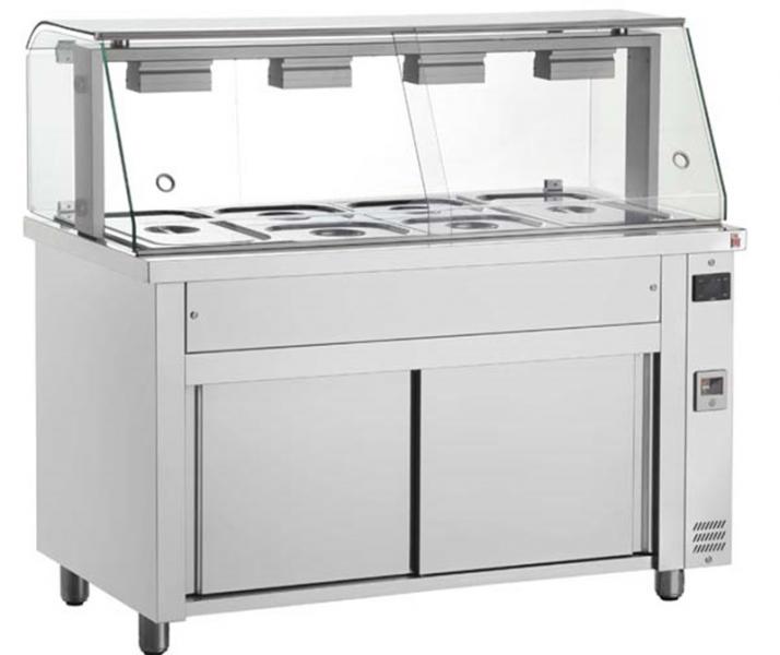 Bain Marie επιδαπέδιο με βιτρίνα 110cm MFV711