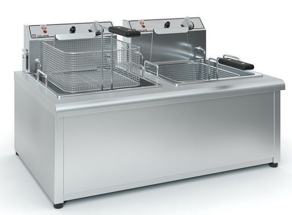 Φριτέζα ηλεκτρική ΔΙΠΛΗ 10+10LT TZF1000