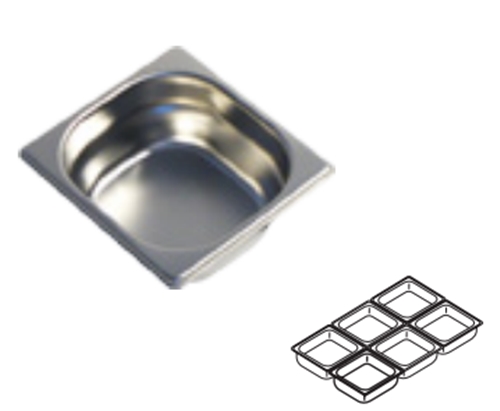 Λεκάνη Gastronorm 1/6 βάθους 6.5cm