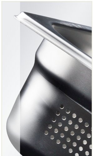 Λεκάνη Gastronorm 2/1 βάθους 15cm διάτρητη