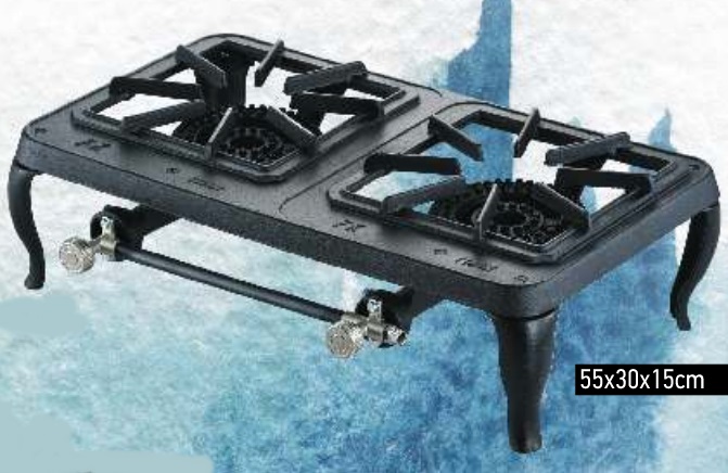 Εστία αερίου Διπλή χαμηλής πίεσης βαρέως τύπου